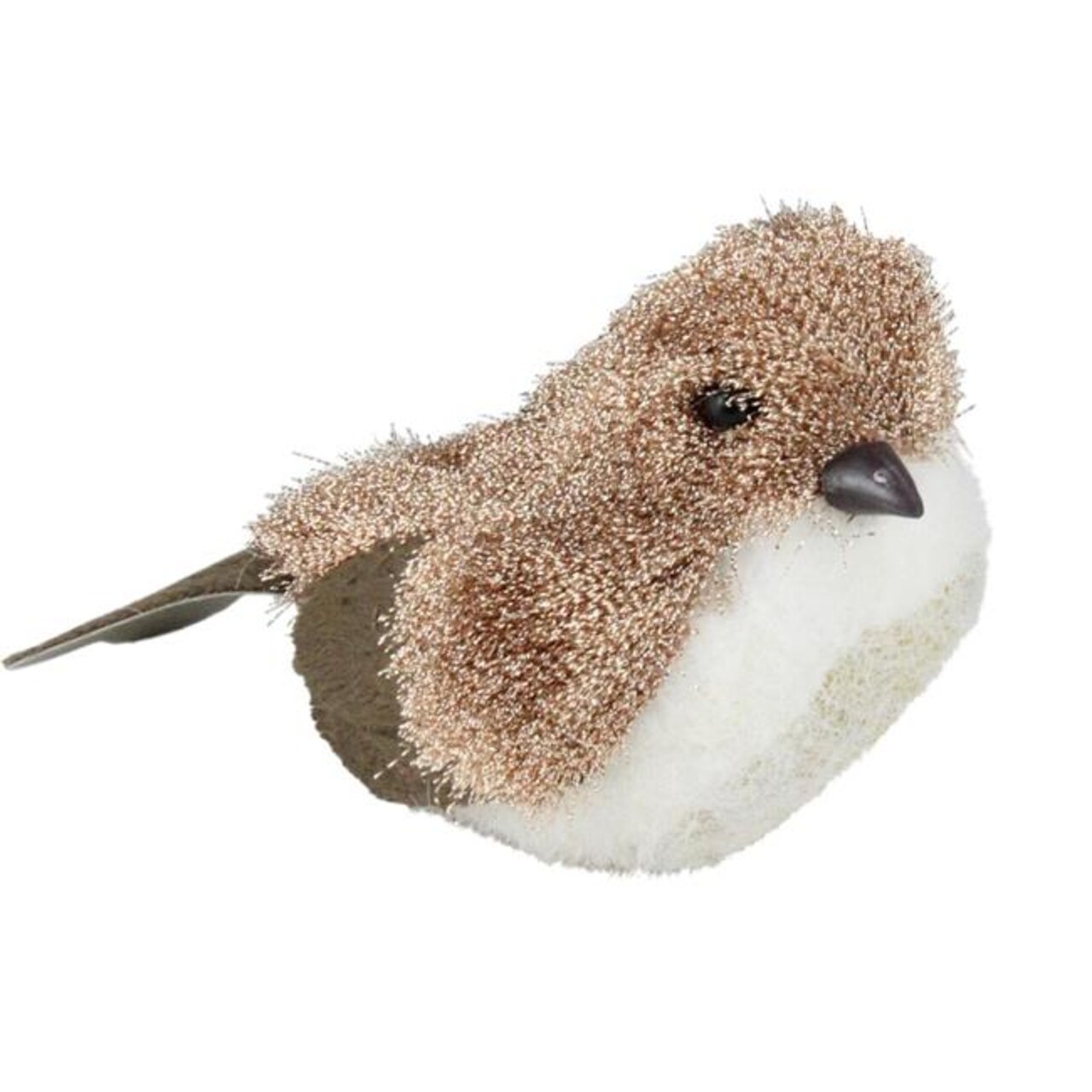 Northlight 32638098 6.5 in. Natures Luxury Copper Brown &#x26; White Bird Christmas Figure Decoration